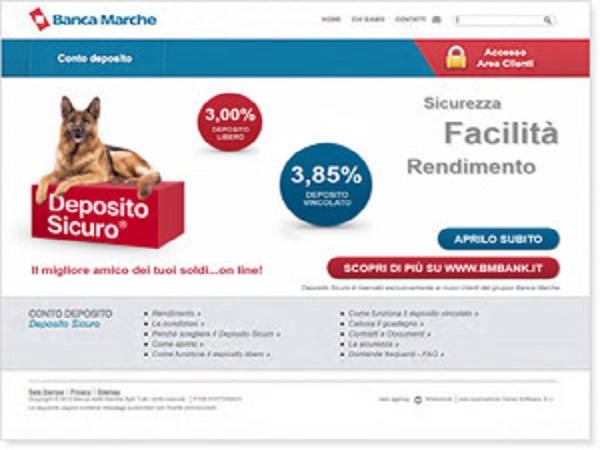  deposito sicuro Banca Marche